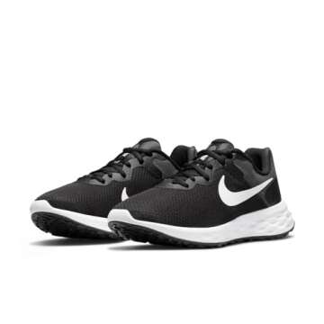 Nike Women's Sneaker Running Shoes, Black White Dk Smoke Grey Cool Grey, 6.5
