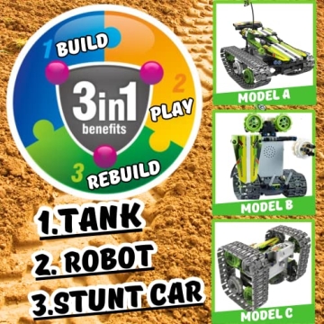 Remote Control Robot Building Kit for Kids 8-13