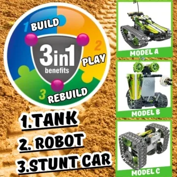 Remote Control Robot Building Kit for Kids 8-13