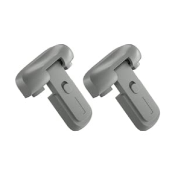 Childproof Safety Fridge Lock - 2 Pack Grey