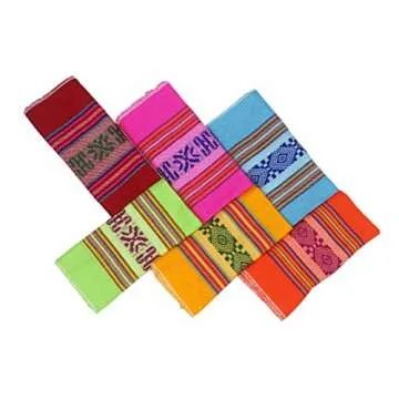 Vibrant Set of 6 Mexican Cotton Table Napkins