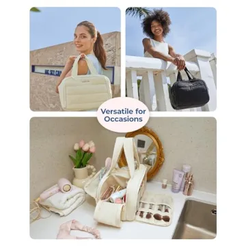 BAGSMART Travel Toiletry Bag for Organized Travel Essentials