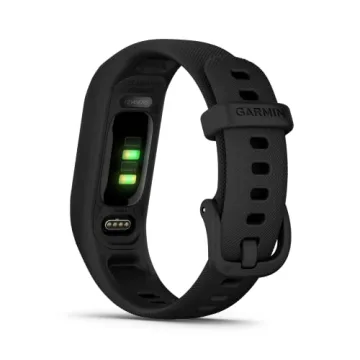 Garmin vívosmart® 5, Fitness Tracker, Long-Lasting Battery, Simple Design, Black Large (Renewed)