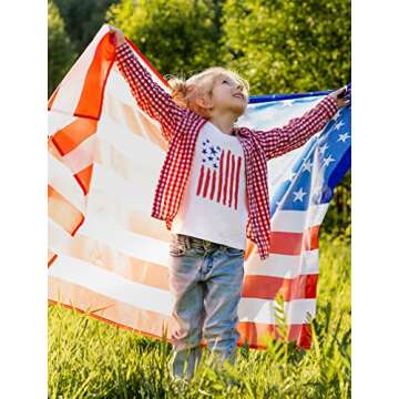 USA American Flag Drawing Boys 4th of July Shirt Memorial Day Stars Stripes Patriotic Toddler & Yout...