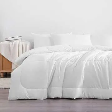 NTBAY Queen Comforter - Down Alternative Comforter Duvet Insert, All Season Bedding Quilted Comforte...