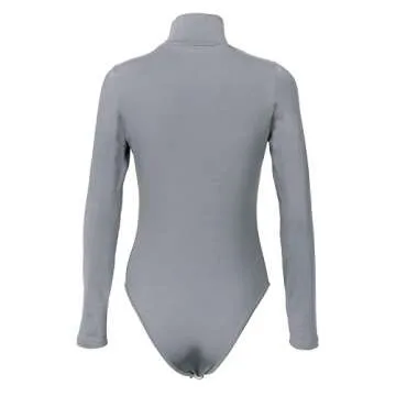 PALINDA Women's Stylish Turtleneck Bodysuit for Fall