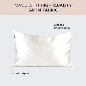 Kitsch Satin Pillowcase - King 2pc & Heatless Curling Set - Luxurious Comfort