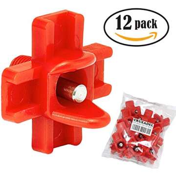 Cruzadel 12 Pack - Horizontal Side Mount Automatic Poultry Nipples - Drinker Waterer for Chicken or Quail