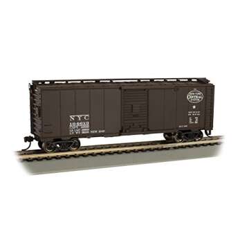Bachmann Trains 40' Steam Era Box Car - New York Central - HO Scale, Protopical Oxide Brown