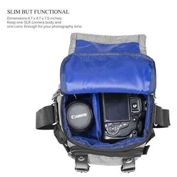 Stylish Amzbag Messenger Camera Bag for DSLR and Mirrorless Cameras