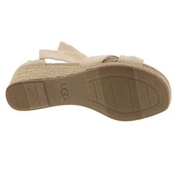 UGG Women's Yarrow Sandal, Natural Canvas, 9.5