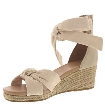 UGG Women's Yarrow Sandal, Natural Canvas, 9.5