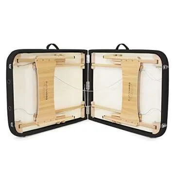 Saloniture Basic Portable Folding Massage Table - Black