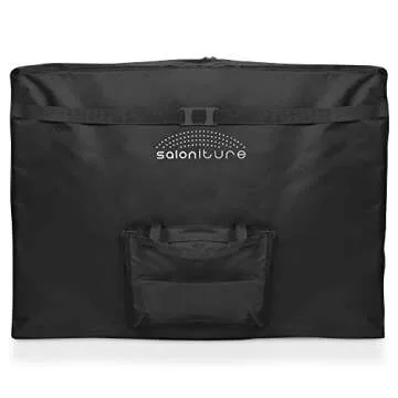 Saloniture Basic Portable Folding Massage Table - Black