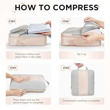 Best Compression Packing Cubes for Travel Women Moms