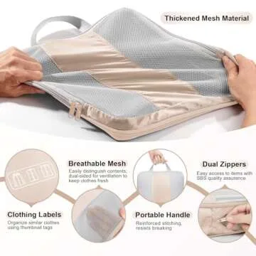 Best Compression Packing Cubes for Travel Women Moms