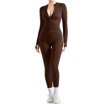 SUUKSESS Women 2 Piece Seamless Ribbed Workout Set