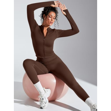 SUUKSESS Women 2 Piece Seamless Ribbed Workout Set