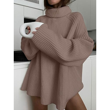 LILLUSORY Turtleneck Oversized Chunky Knit Sweater