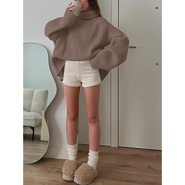 LILLUSORY Turtleneck Oversized Chunky Knit Sweater