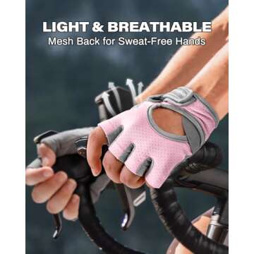 VINSGUIR Women’s Breathable Workout Gloves - Optimal Grip & Comfort