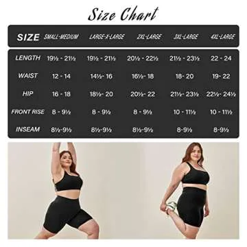 TNNZEET Plus Size Biker Shorts - Comfort & Style for All