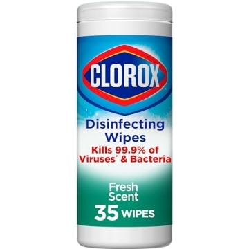 Clorox Disinfecting Wipes - Bleach Free, 35 Count, Fresh Scent, All-Purpose Multi-Surface Cleaner