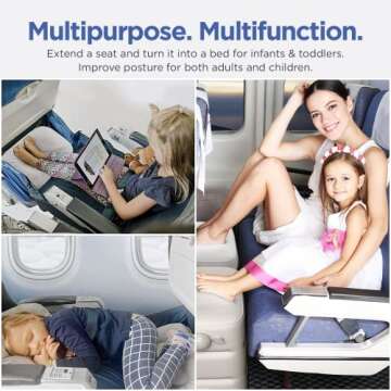 Aestoria Inflatable Airplane Foot Rest for Ultimate Comfort