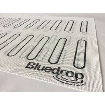 Bluedrop Eclair Baking Sheets Perforated Silicone Baking Mats For Bread Cookies Open Mesh Non Stick Oven Liner