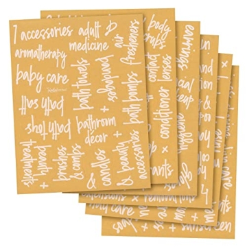 Talented Kitchen 192 Bathroom Labels for Easy Organization