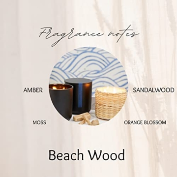 Hillhouse Naturals Beach Wood Candle - Luxurious Aroma