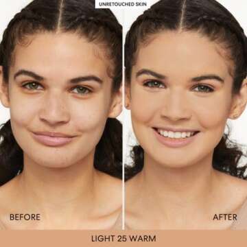 bareMinerals Barepro 16HR Skin-Perfecting Powder Foundation, Matte Pressed Powder Foundation Full Coverage with Plant-Based Squalene, Oil Control, Vegan