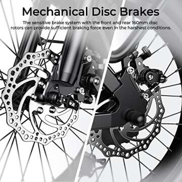 SOHAMO H3 Electric Bike for Adults, 1100W Brushless Motor Foldable Ebike 28mph, 48V 15/20AH Battery, 40/60Miles Range Folding E-Bike w/Dual Suspension Electric Bicycle for Road Sand Snow Mountain