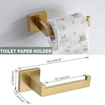 Premium Stainless Steel 4-Piece Bathroom Hardware Set