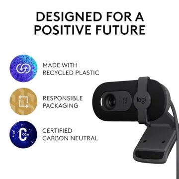 Logitech Brio 101 Full HD 1080p Webcam for Streaming and Meetings