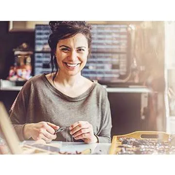 Korlon 1200 Pcs Open Jump Rings for Jewelry Making, Gold & Silver Necklace Jewelry Findings Kit with Pliers, Lobster Clasps