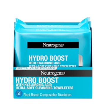 Neutrogena Hydro Boost Face Wipes Hydrating Makeup Remover