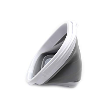 SAMMART 2.6L Foldable Bucket Space-Saving Grey Tub