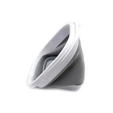 SAMMART 2.6L Foldable Bucket Space-Saving Grey Tub