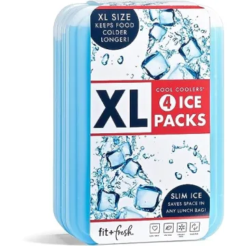 Cool Coolers XL Slim Ice Packs for Lunch Boxes and Coolers