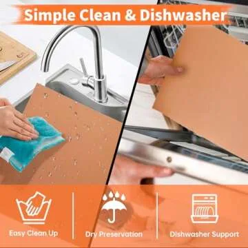 WIBIMEN Copper Grill Mats - Durable Non-Stick Set for BBQ