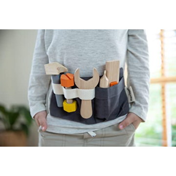 PlanToys Tool Belt Set | Eco-Friendly Wooden Toys for Kids