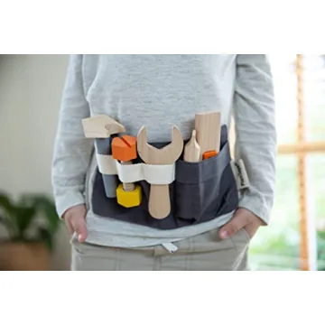 PlanToys Tool Belt Set | Eco-Friendly Wooden Toys for Kids