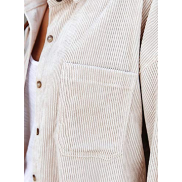 Astylish Stylish Women’s Corduroy Button Down Shirt