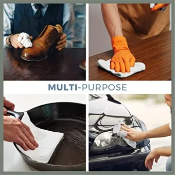 VALENGO 100% Cotton Lint Free Rags - Soft & Durable Cleaning Cloths