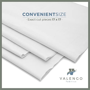 VALENGO 100% Cotton Lint Free Rags - Soft & Durable Cleaning Cloths