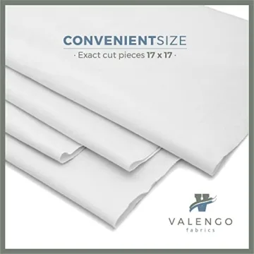 VALENGO 100% Cotton Lint Free Rags - Soft & Durable Cleaning Cloths