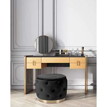 Stylish Velvet Storage Ottoman for Comfort and Elegance