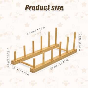 Puzzle Display Stand, Ladder Puzzle Storage Rack Wooden Puzzle Holder Rack Puzzle Organizer Holder P...