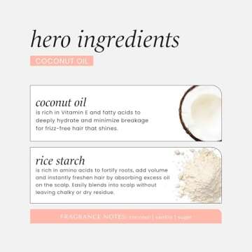 HASK Coconut Nourishing Dry Shampoo Kit for All Hair Types